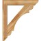 Ekena Millwork Olympic Slat Rough Sawn Bracket w/ Offset Brace, Western Red Cedar, 6"W x 30"D x 34"H BKT0604X30X34OLY06RWR - alternate 3